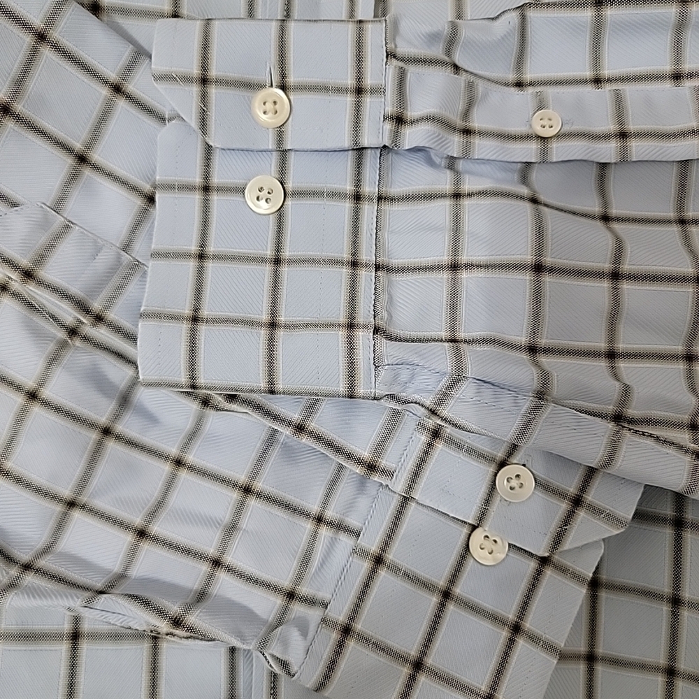Blue Checkered Men's Shirt - Picture 4 of 7